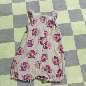 Carter's Pink Fish Print Baby Romper